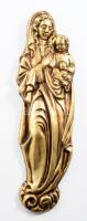 Aranyszínű gipsz kegytárgy falidísz, 41x12 cm
