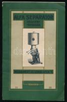 1910 Alfra Separator Rt. Árjegyzék, 1910. évi kiadás. (Tejgazdasági gépek és eszközök. Jég- és hűtőgépek.) Fekete-fehér képekkel illusztrált katalógus. Kiadói papírkötés, kissé viseltes borítóval, 72 p.