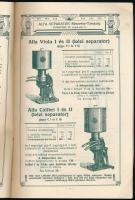 1910 Alfra Separator Rt. Árjegyzék, 1910. évi kiadás. (Tejgazdasági gépek és eszközök. Jég- és hűtőg...