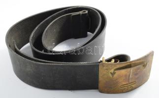Szovjet Fekete tengeri kronstadti öv, bőr, fém jó állapotban