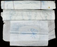 cca 300-400 darab antik kékfestő minta, klf méretben. Így együtt kuriózum!