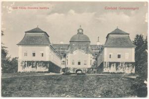 1911 Gernyeszeg, Gornesti; Gróf Teleki kastély. Izrael Izidor kiadása / castle (felületi sérülés / surface damage)