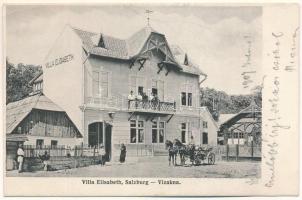 1907 Vizakna, Salzburg, Ocna Sibiului; Villa Elisabeth, nyaraló. Jos. Drotleff / villa (EB)