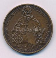 Lebó Ferenc (1960-) 1990. "MÉE Eger / Gróf Eszterházy Károly" kétoldalas bronz emlékérem (42,5mm) T:AU patina Adamo EG6