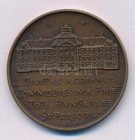 Lebó Ferenc (1960-) 1990. "MÉE Eger / Gróf Eszterházy Károly" kétoldalas bronz emlékérem (...