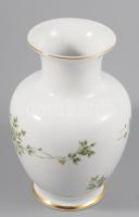 Hollóházi 3 részes Erika mintás asztali szett, jelzett, hibátlan, m: 15 cm