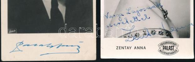 Pataky Jenő (1914-1996) és Zentai Anna (1924-2017) színészek aláírt fotója