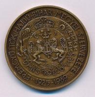 Tóth Sándor (1933-2019) 1989. "Siménfalvi Székely Mózes / MÉE Hajdú-Bihar Megyei szervezete" kétoldalas bronz emlékérem (42,5mm) T:AU Adamo DE15