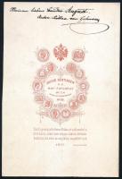 cca 1880 Anton Hoffmann portréja, hajtókáján kitüntetésekkel, keményhátú fotó Julius Gertinger bécsi...