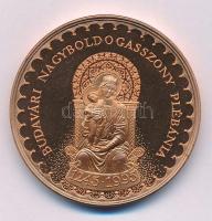 Bozó Gyula (1913-2004) 1995. "Budavári Nagyboldogasszony Plébánia 1245-1995 / 750 éves a Budavári Nagyboldogasszony Főtemplom" kétoldalas, bronz emlékérem (42,5mm) T:PP