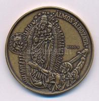 Lebó Ferenc (1960-) 1996. "A honfoglalás emlékére / Álmos áldozata" kétoldalas bronz emlékérem (42,5mm) T:AU patina