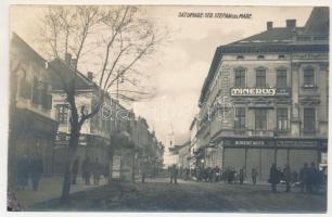Szatmárnémeti, Szatmár, Satu Mare; Str. Stefan cel Mare / utca, Minerva, Robert Roth, Samuil Guttman üzletek / street view, shops (fl)