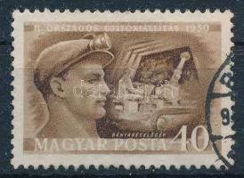 1950 Újítók 40f számvízjellel