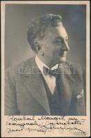 1930 Székelyhidy Ferenc (1885-1954) operaénekes (tenor) dedikált fotója Roubál Margit részére, Vajda M. Pál műterméből, 17,5x11,5 cm