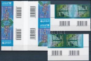 2015-2020 40 éves az Unicef magyar bizottsága + 50 éve adták át a Zugligeti libegőt 2-2 db ívsarki vonalkódos pár klf képállással