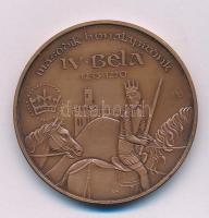 Fritz Mihály (1947-) / Szabó Géza (1939-) 1993. "MÉE Székesfehérvár Szent Péter-Pál koronázótemplom - második honalapítónk IV. Béla" bronz emlékérem (42,5mm) T:AU patina Adamo SF21