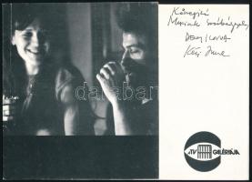 1983 Decsi Ilona és Kéri Imre kiállítási katalógus. Decsi Ilona (1950-) festőművész, grafikus, és Kéri Imre (1945-) grafikus- és festőművész által DEDIKÁLT kiállítási katalógus. Bp., 1983, Vigadó Galéria.