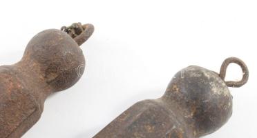 Antik vas órasúly pár