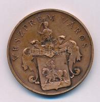 Fritz Mihály (1947-) / Szabó Géza (1939-) 1988. "Veszprém Város / I. Szent István és Gizella királynő" kétoldalas bronz emlékérem (42,5mm) T:AU patina