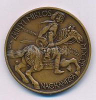 Tóth Sándor (1933-2019) 1985. "Zrínyi Miklós / 15 éves a MÉE Nagykanizsai csoportja 1970-1985" kétoldalas bronz emlékérem (42,5mm) T:AU patina Adamo NK2