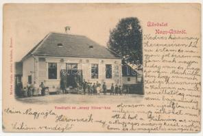 Nagyajta, Nagy-Ajta, Aita Mare; Vendéglő az Arany Liliomhoz, étterem. Müller Gyula utódai kiadása / restaurant (EB)