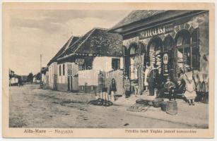 1940 Nagyajta, Nagy-Ajta, Aita Mare; Pravalia Iosif Téglás / Téglás József kereskedése, üzlet, autó benzin reklám / shop, gasoil advertisement + "Magyar Kir. Posta 515." (fl)
