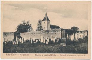 1940 Nagyajta, Nagy-Ajta, Aita Mare; Biserica si cimitirul Unitar / Unitárius templom és temető / Unitarian church and cemetery + "Tábori postahivatal 41" (EM)