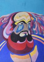 Végh Endre: Parsifal. Tempera, papír, 50x35,5 cm