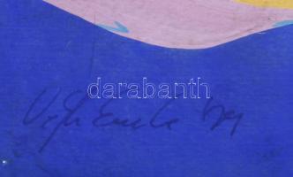 Végh Endre: Parsifal. Tempera, papír, 50x35,5 cm