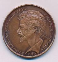 Lapis András (1942-) 1973. "MÉE Kiskőrösi Csoportja / Petőfi útja sorozat I. - Petőfi Sándor szülőháza" kétoldalas bronz emlékérem (42,5mm) T:AU patina