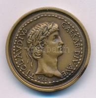 Kiss Sándor (1925-1999) 1988. "TI CLAVDIVS CAESAR DIVAVE / COLONIA CLAVDIA SAVARIA XLIII - SAVARIA MCMLXXXVIII" kétoldalas bronz MÉE emlékérem (29mm) T:AU patina Adamo SH9