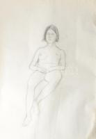 Pető János (1940 - ) 4 db nagy méretű vázlat. Akvarell, papír, vegyes állapotban 77x50 cm