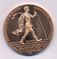 Lapis András (1942-) 1988. "MÉE Kiskőrösi Csoportja / Petőfi útja sorozat III. - Útkeresés" bronz emlékérem (42,5mm) T:PP Adamo KK4