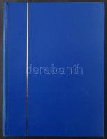 A4 berakó 30 fehér lappal, kék borítóval, újszerű állapotban (gerince megtört)