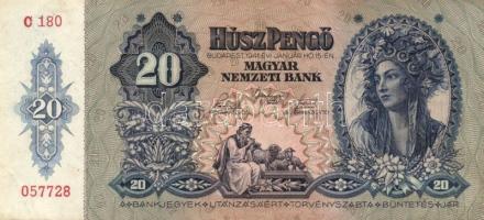 1941. 20P (2x2) két darab egymásutáni sorszámmal T:I-/II+