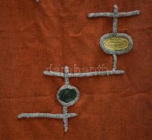 Iparművész faliszőnyeg, op-art mintával, cca 160x60 cm