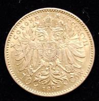Ausztria 1897. 10K "Ferenc József" Au 3,387g T:2