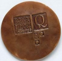 Asszonyi Tamás (1942-) szobrászművész Pro Arte bronz érme 7,5cm átmérővel