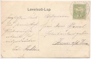 Alsósztamora, Németsztamora, Stamora Germana; Gemeindevolkschule, Gemeindehaus, R. K. Pfarrkirche / ...