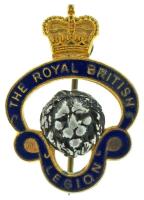 Nagy-Britannia DN "Királyi Brit Légió" segélyszervezet zománcozott fém jelvénye (29x20mm) T:AU Great Britain ND "The Royal British Legion" enamelled metal badge (29x20mm) C:AU