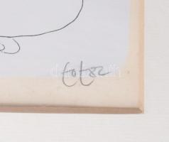 Amerigo Tot (1909-1984): Női aktok Szitanyomat, papír, jelzett, üvegezett fakeretben 45x30 cm