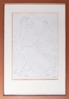 Amerigo Tot (1909-1984): Női aktok Szitanyomat, papír, jelzett, üvegezett fakeretben 45x30 cm