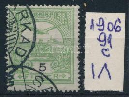 1906 Turul 5f "c" számvízjelállással (20.000)