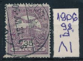 1906 Turul 35f "d" számvízjelállással (30.000)