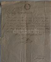 1808 Hivatalos levél 15kr szignettával / Official letter with 15kr szignetta