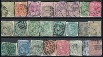 24 db brit gyarmati bélyeg (Ceylon, Mauritius, Jamaika stb.)