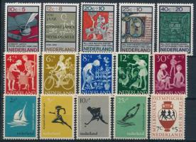 Hollandia 1956-1966 3 klf sor: Mi 678-682, 785-789 + 858-862