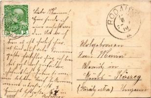 1910 Wien, Vienna, Bécs XXIII. Rodaun, Station, Mädchen-Pensionat de St. Chrétienne / railway statio...