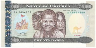 Eritrea 1997. 20N T:UNC Eritrea 1997. 20 Nakfa C:UNC Krause P#4