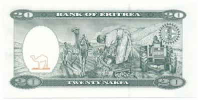 Eritrea 1997. 20N T:UNC
Eritrea 1997. 20 Nakfa C:UNC
Krause P#4